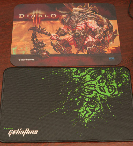 Razer Goliathus Standart Fragged и SteelSeries QcK Barbarian Edition